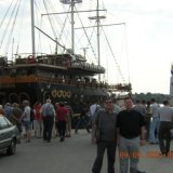 067 Menachem Witztum and Ram Soffer in front of the ship