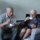 12 Yakov Vladimirov (left) and John Roycroft (right) in the PCCC session coffee-break